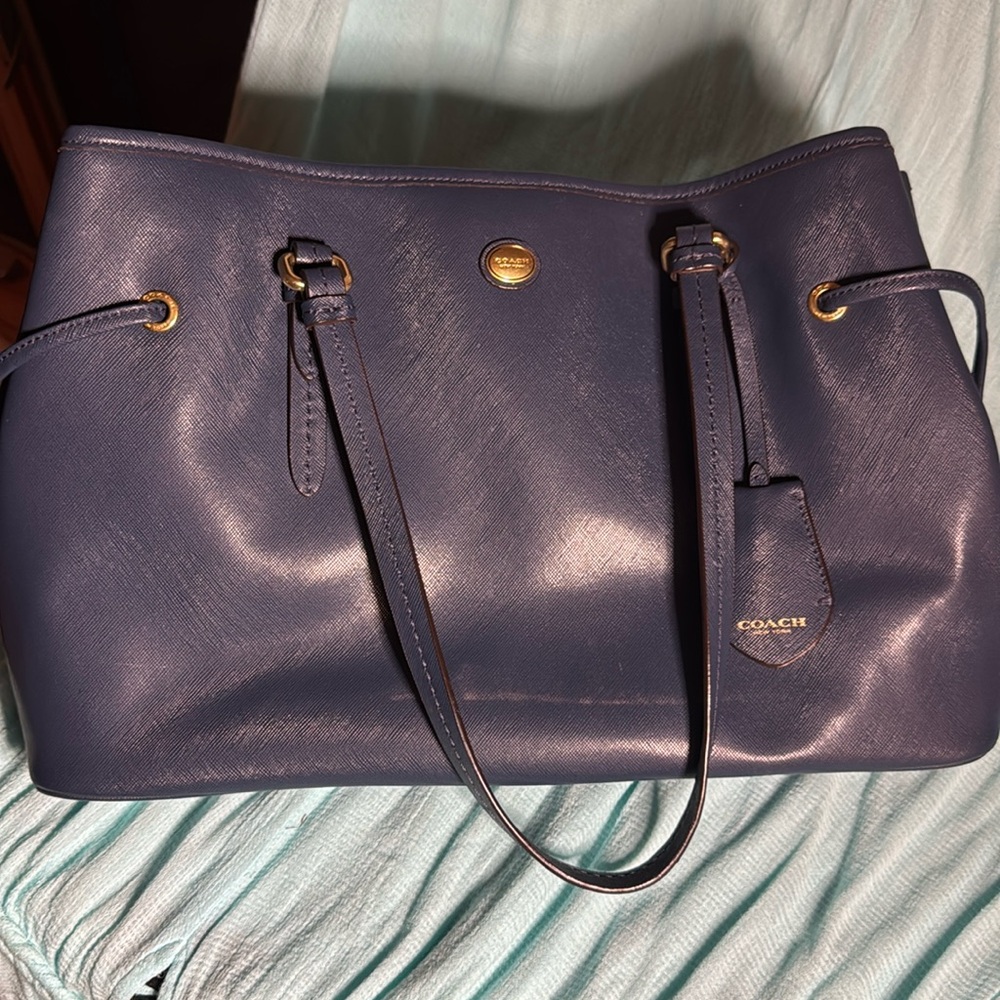 Coach Peyton Leather Drawstring Satchel - F29362